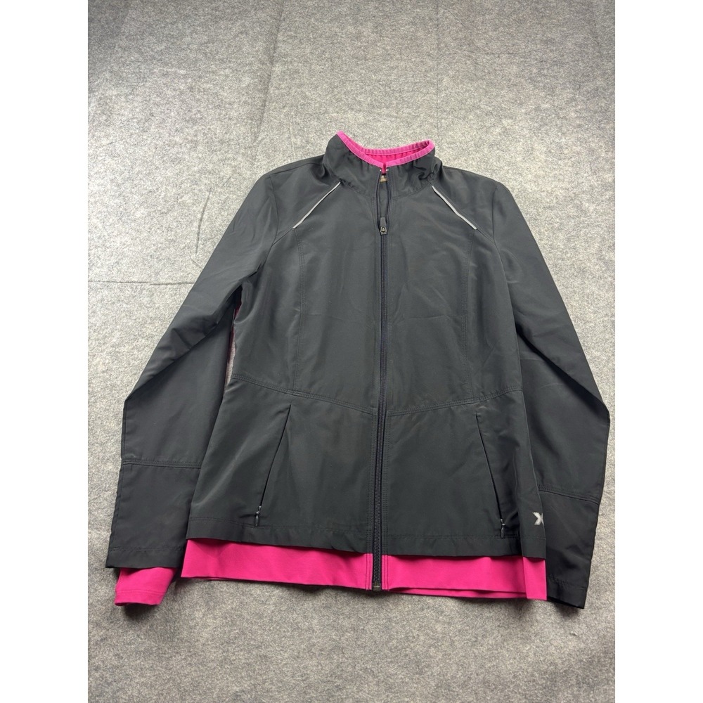 Women's‎ M  Xersion Full Zip Lightweight Performance Wear Jacket Pink/Black Gym